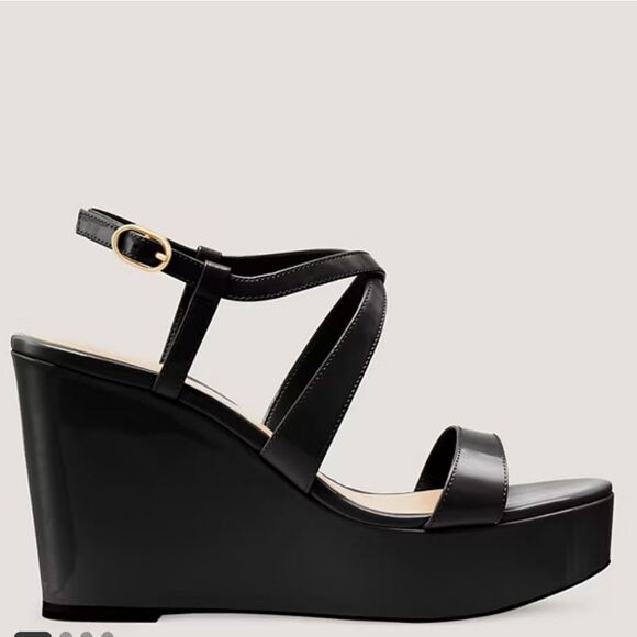 BRAND NEW STUART WEITZMAN WOMEN'S NATURAL AVE 75 WEDGE SANDAL - Picture 14 of 16